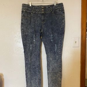 Be Girl Jeans distressed skinny jeans, size 18